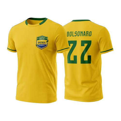 Camisa Brasil Masculina Bolsonaro 22